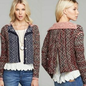 NWOT Free People Cardigan Sweater with Open Back
